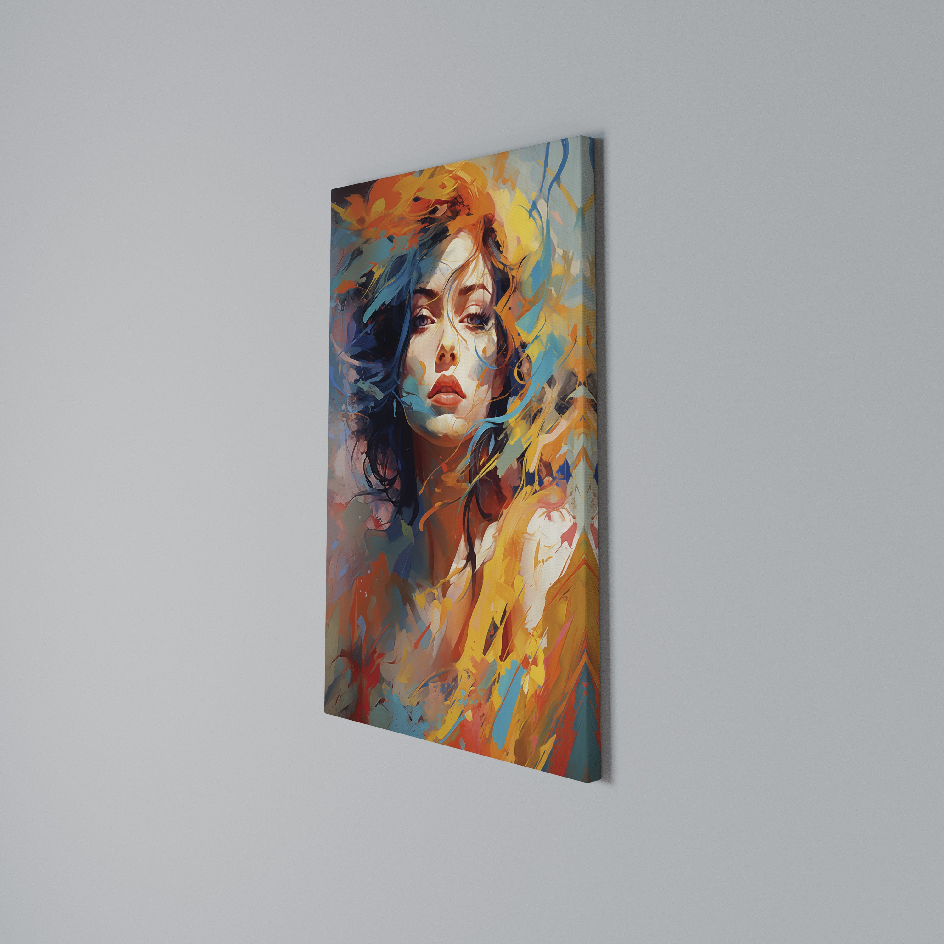 CHROMA CHARM Quadro em tela vertical