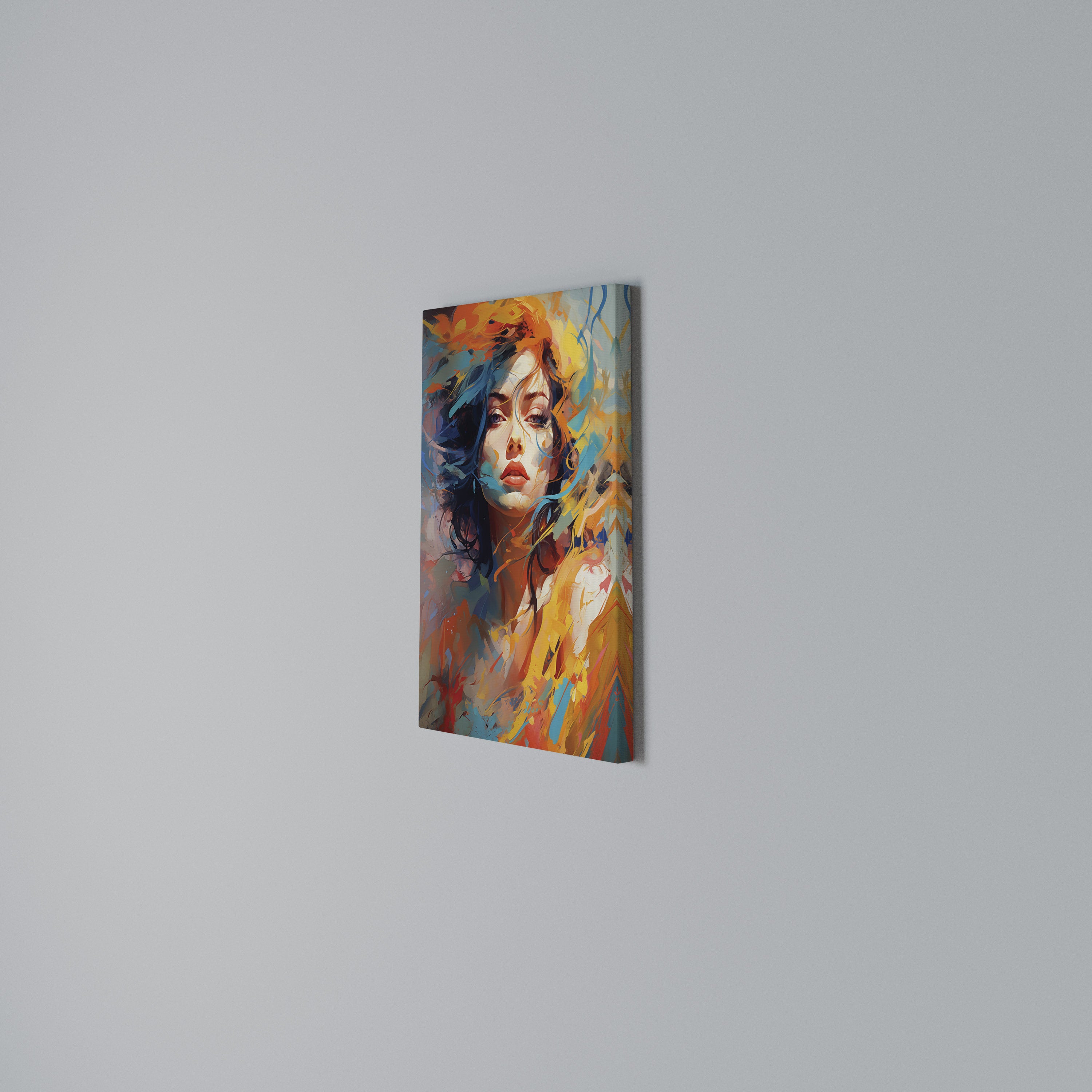 CHROMA CHARM Quadro em tela vertical