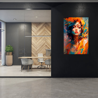 CHROMA CHARM Quadro em tela vertical