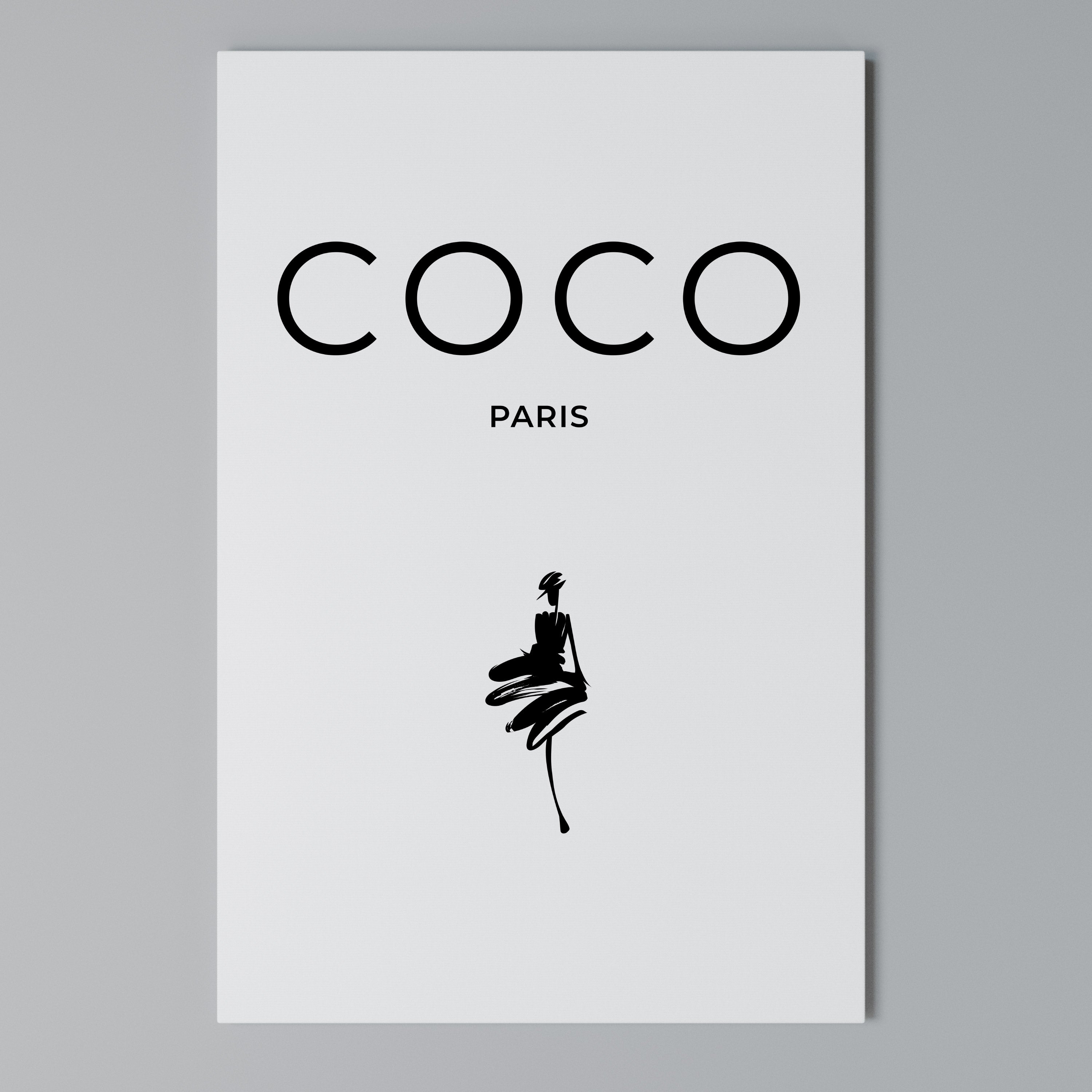 COCO CHANEL - TIMELESS ELEGANCE Quadro em tela vertical