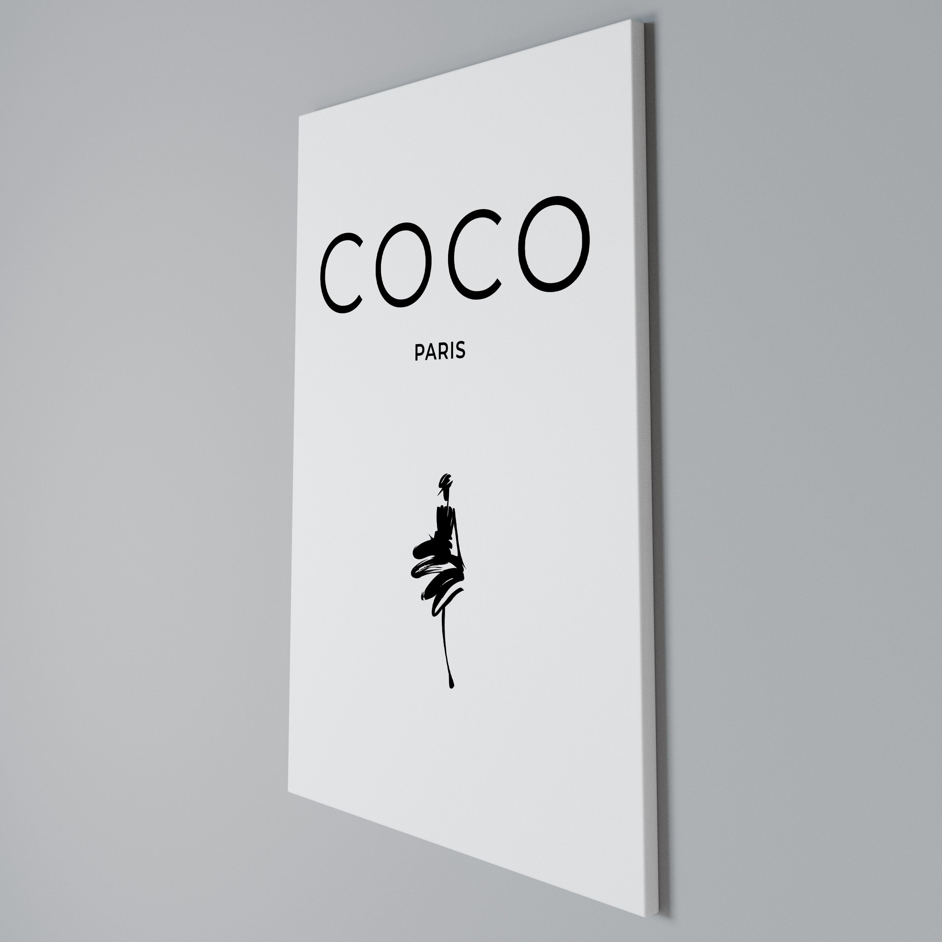 COCO CHANEL - TIMELESS ELEGANCE Quadro em tela vertical
