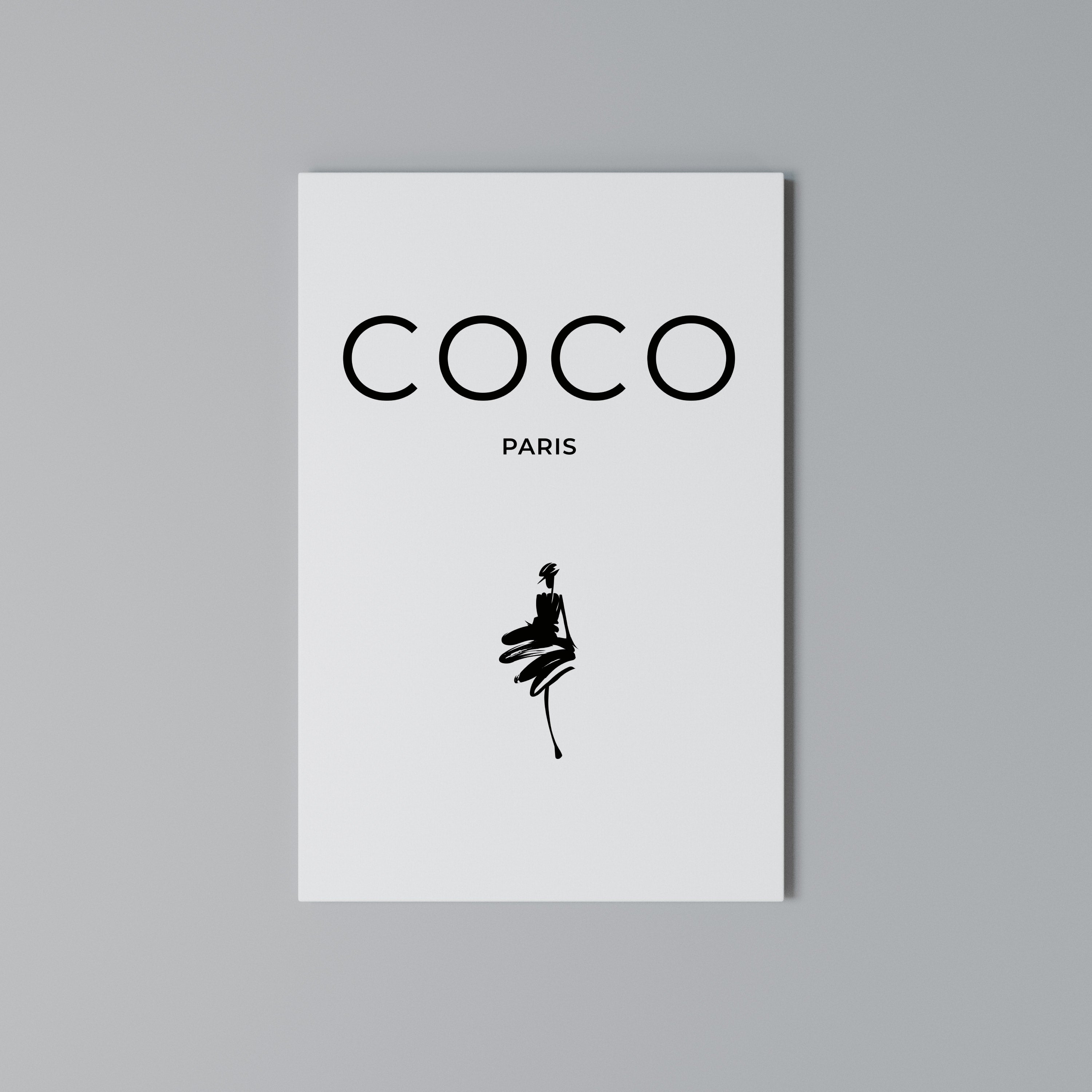 COCO CHANEL - TIMELESS ELEGANCE Quadro em tela vertical