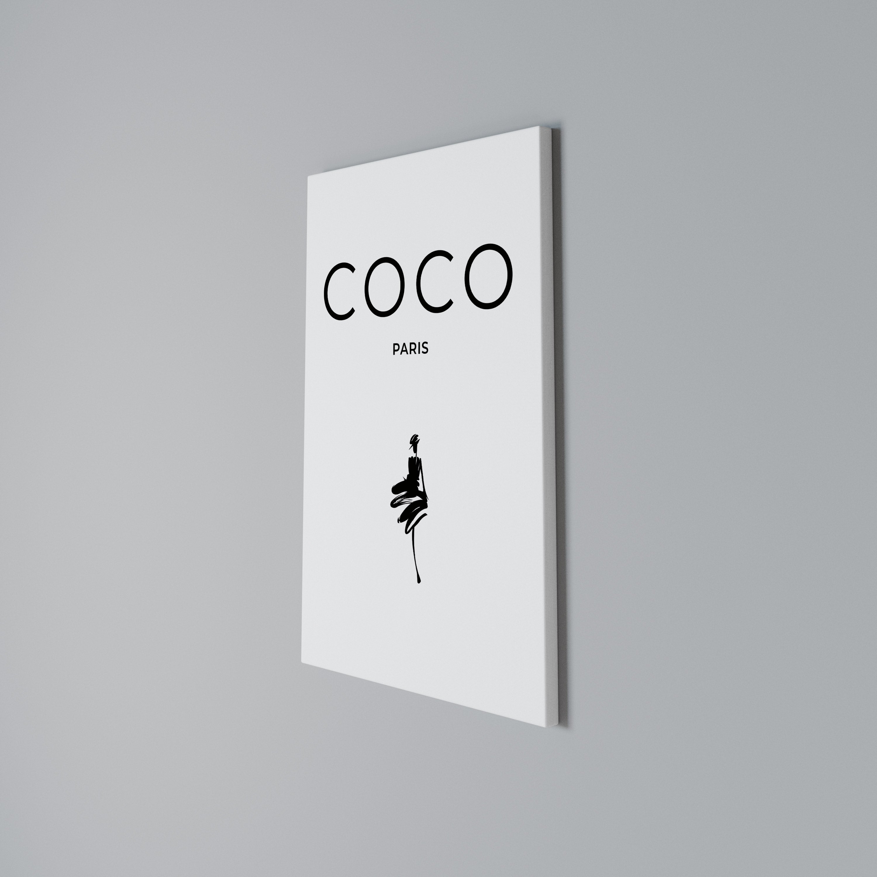 COCO CHANEL - TIMELESS ELEGANCE Quadro em tela vertical