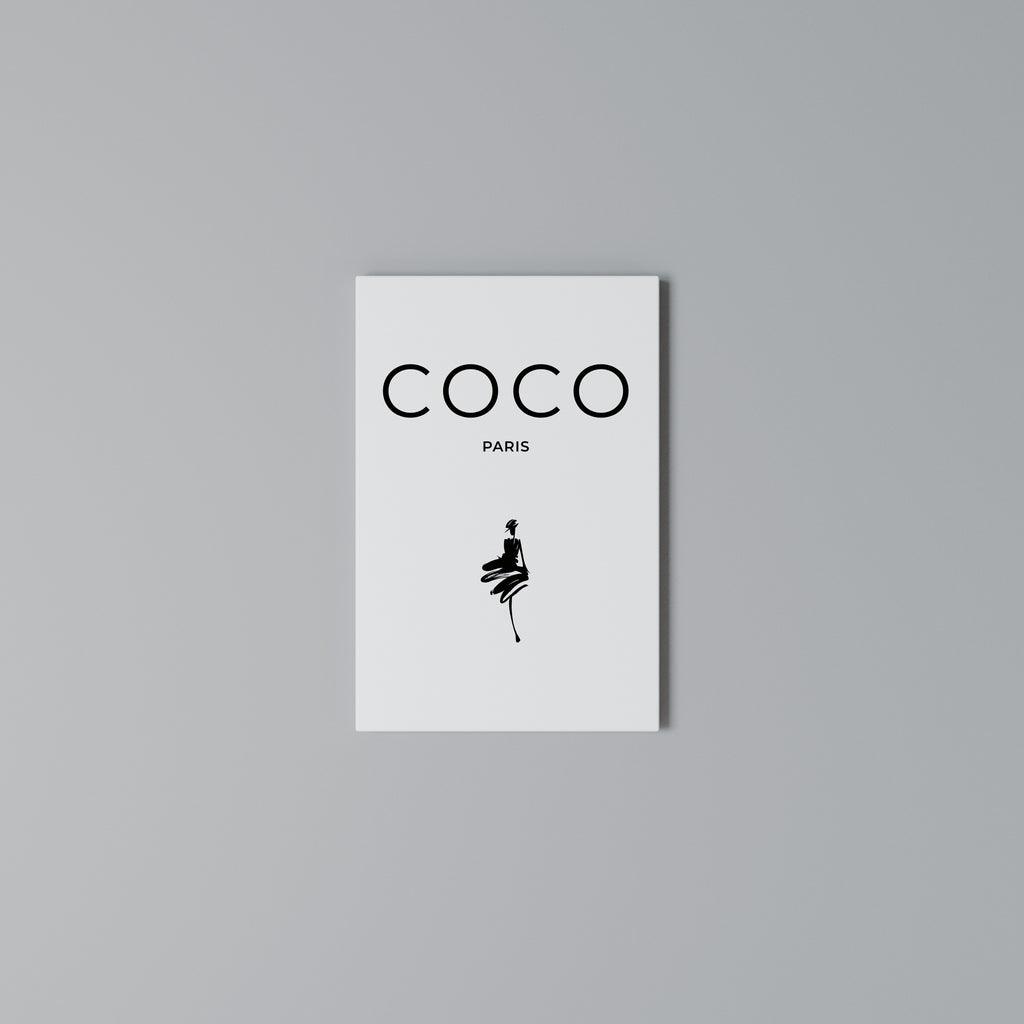 COCO CHANEL - TIMELESS ELEGANCE Quadro em tela vertical