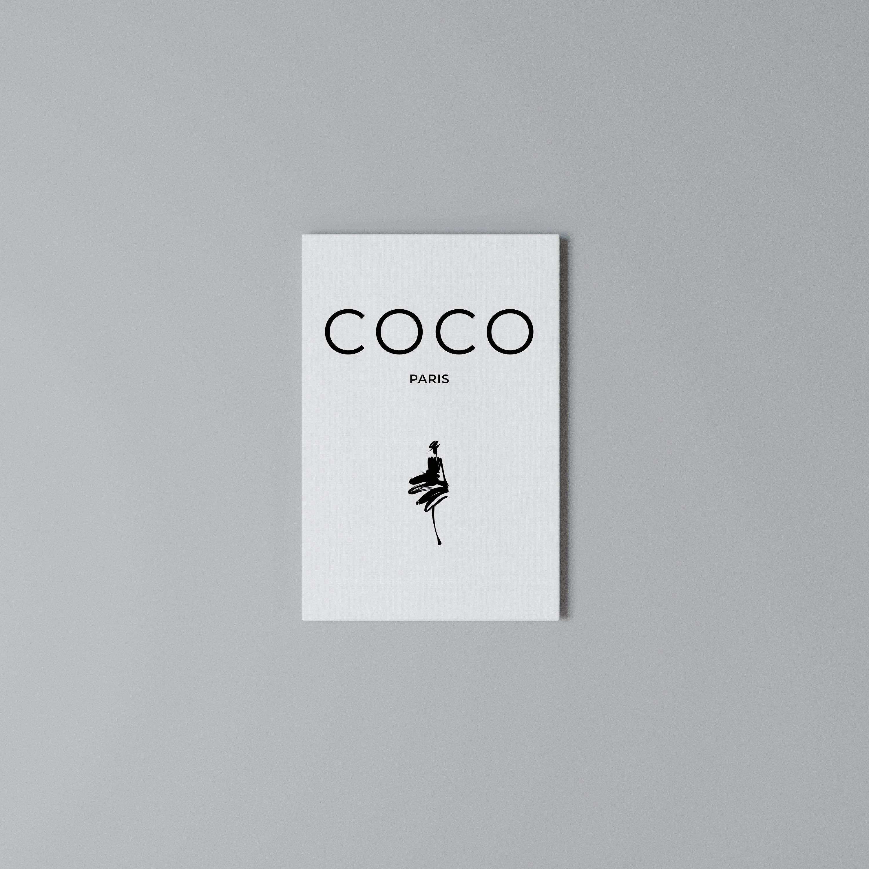 COCO CHANEL - TIMELESS ELEGANCE Quadro em tela vertical