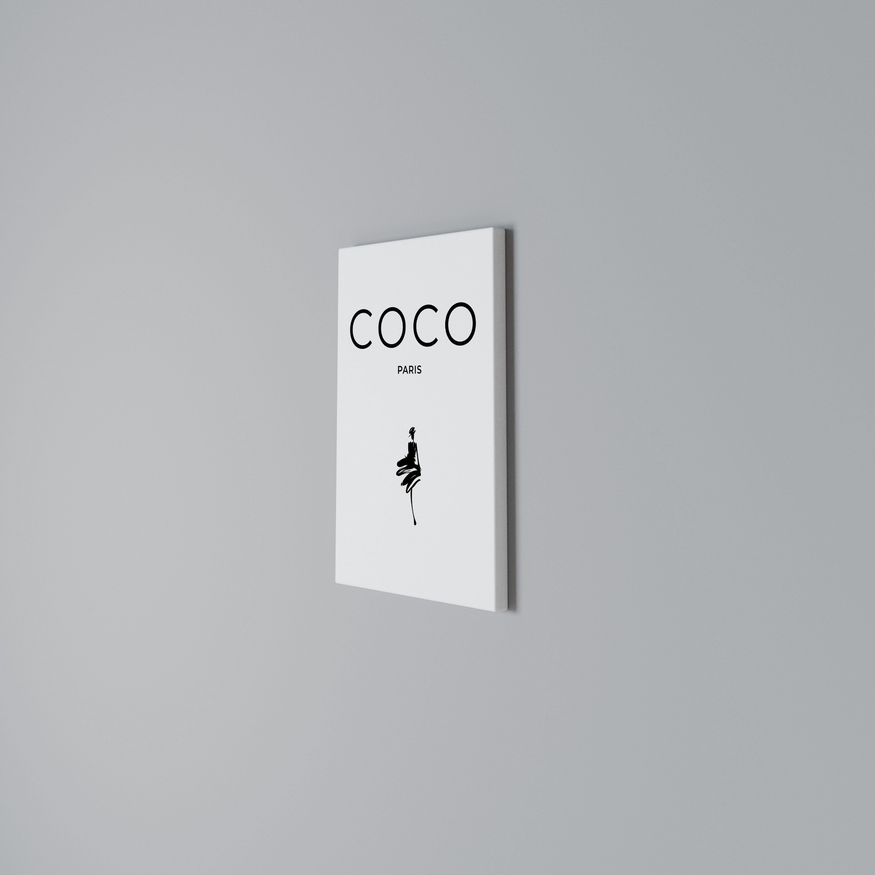 COCO CHANEL - TIMELESS ELEGANCE Quadro em tela vertical