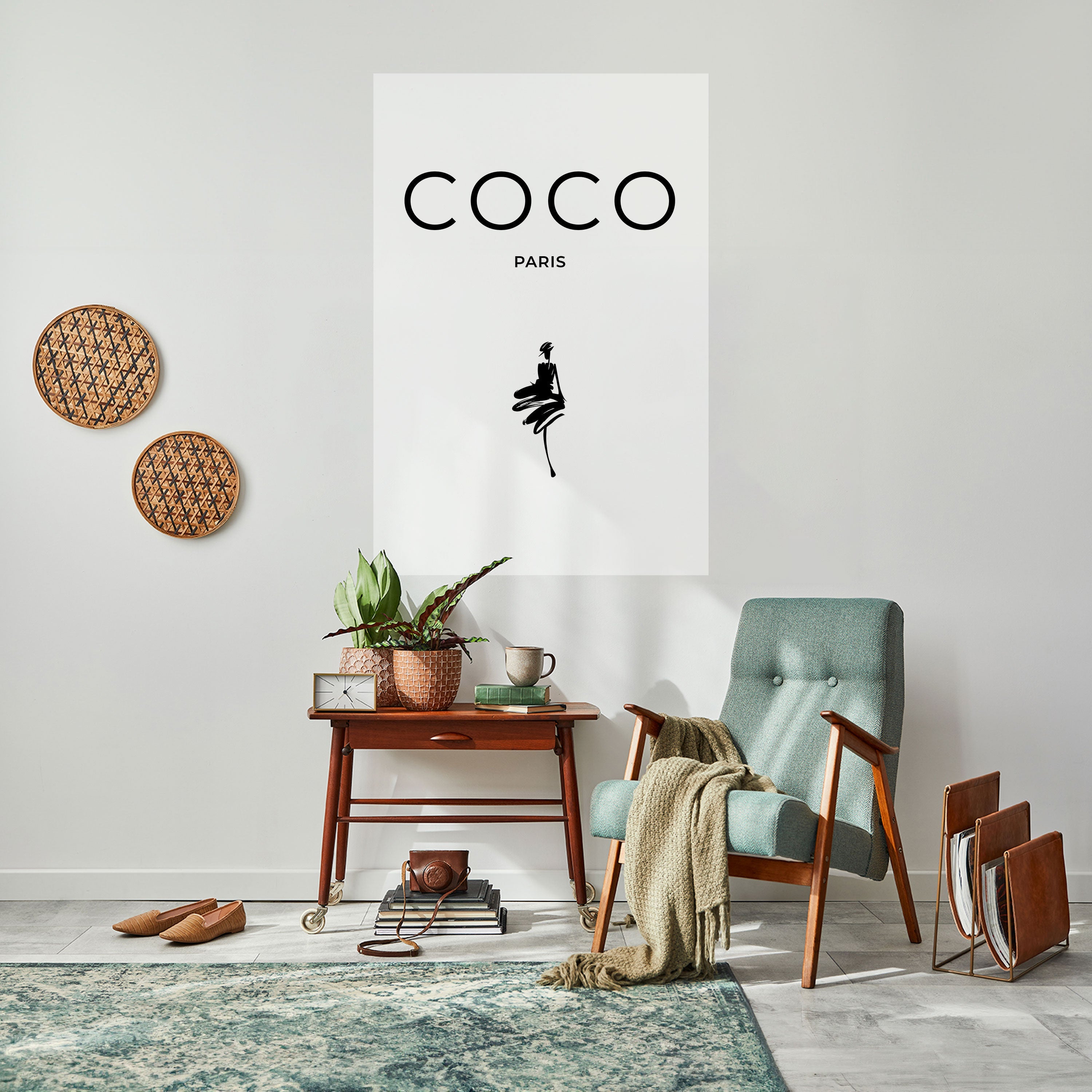 COCO CHANEL - TIMELESS ELEGANCE Peel and Stick Vertical Poster