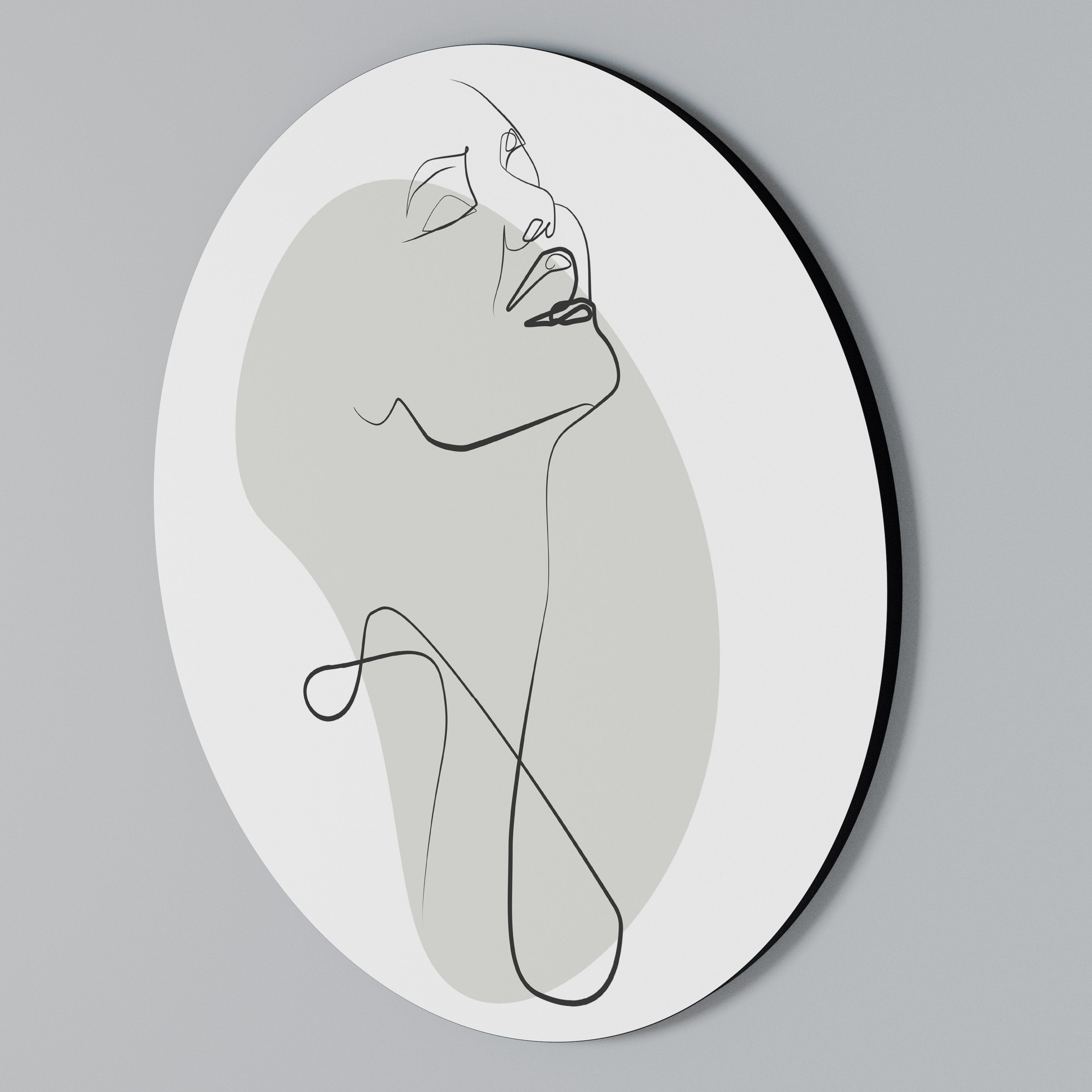 SUBTLE SIMPLICITY Arte de Parede Redonda