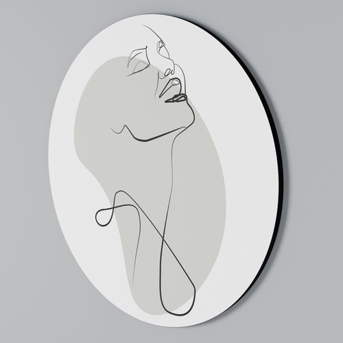 SUBTLE SIMPLICITY Arte de Parede Redonda