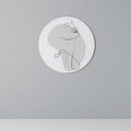 SUBTLE SIMPLICITY Round Wall Art