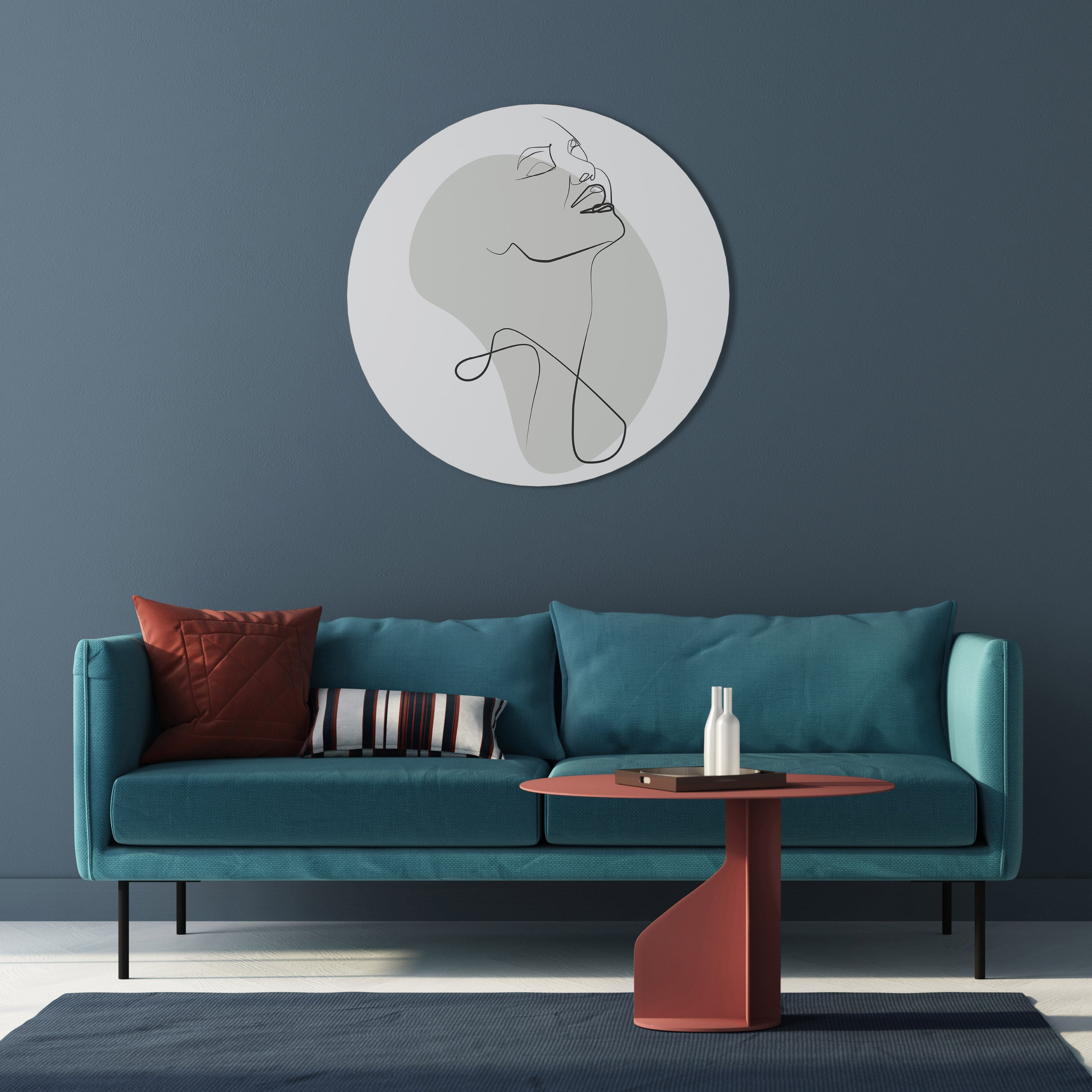 SUBTLE SIMPLICITY Round Wall Art