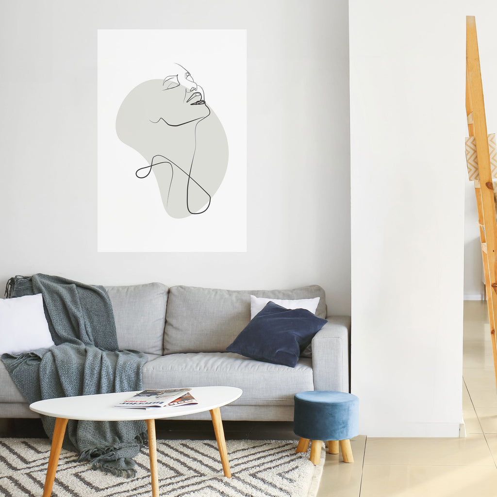 SUBTLE SIMPLICITY Peel and Stick Vertical Poster