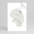SUBTLE SIMPLICITY Peel and Stick Vertical Poster