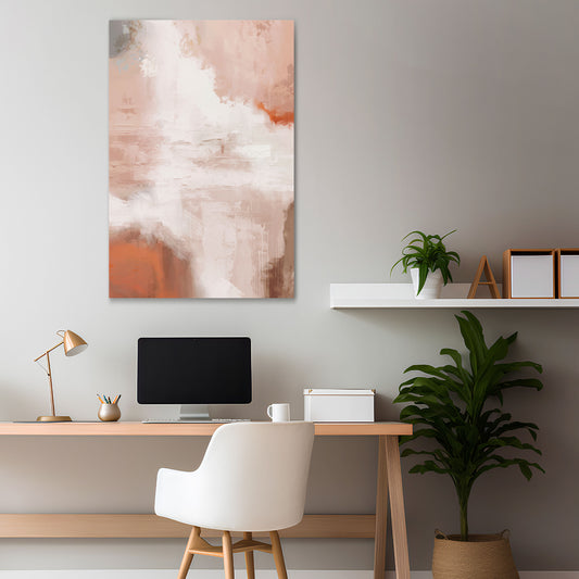 BLUSH SERENITY Quadro em tela vertical
