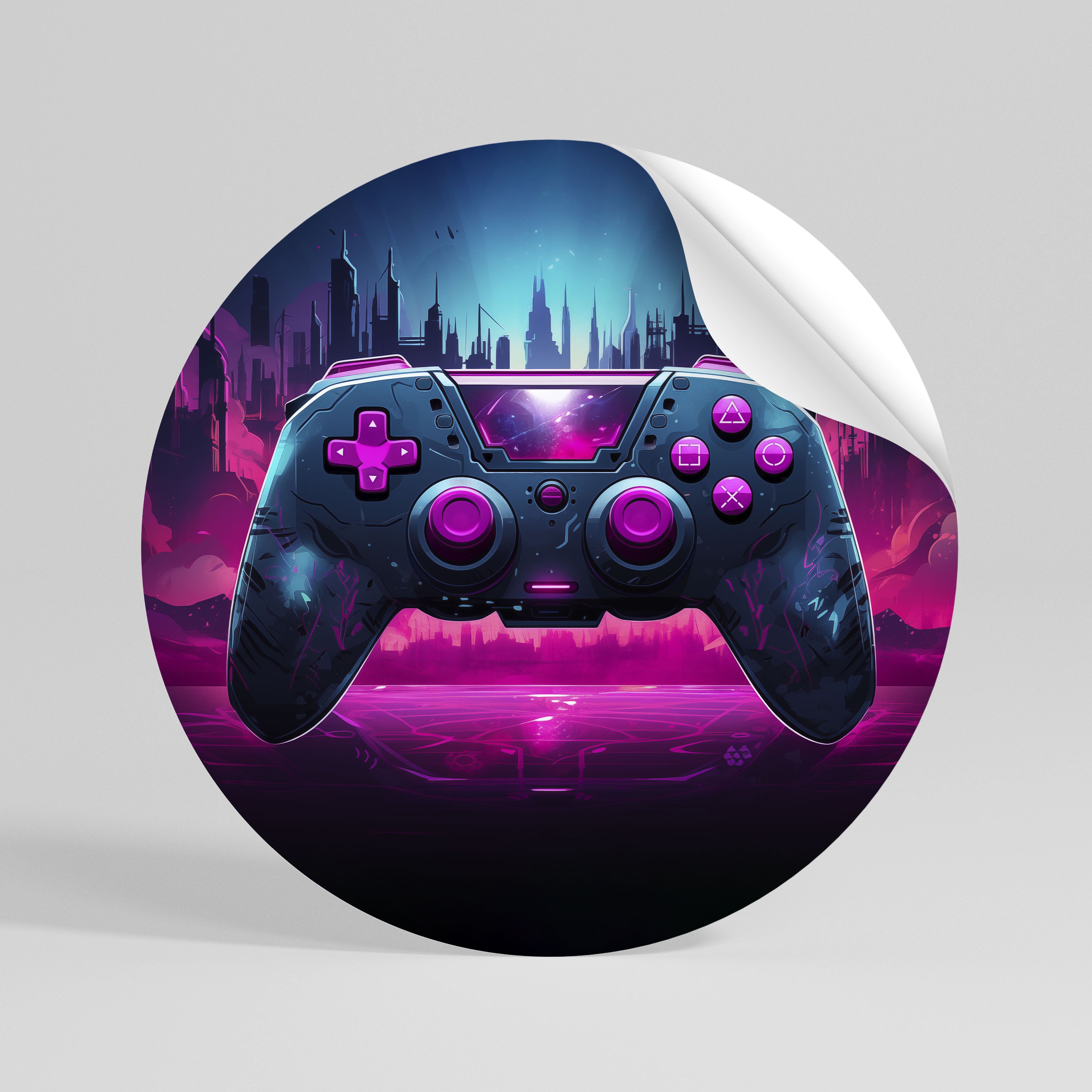 INFINITY MATRIX PAD Peel and Stick Round Sticker