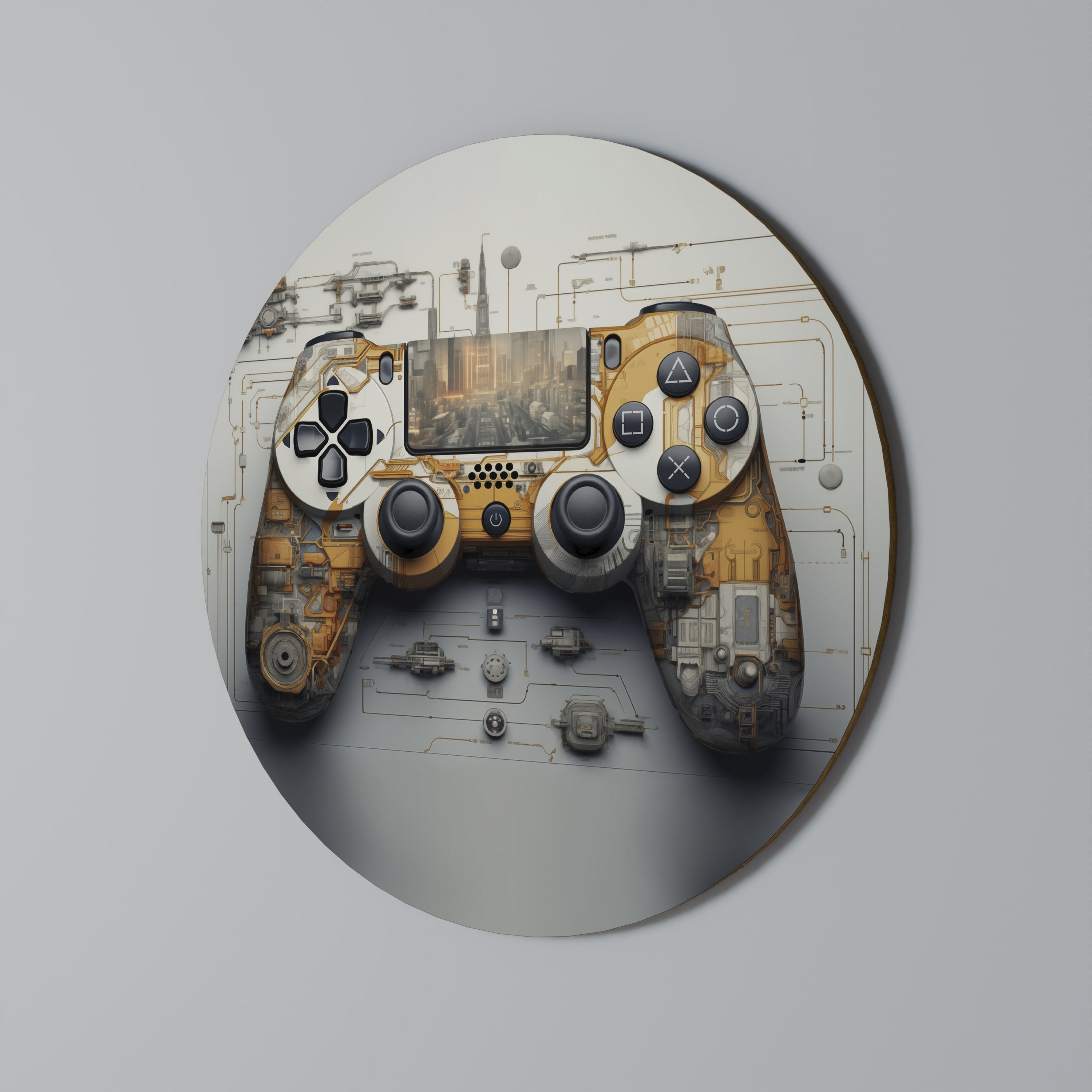 CYBER CHRONICLES PAD Quadro Redondo Decorativo