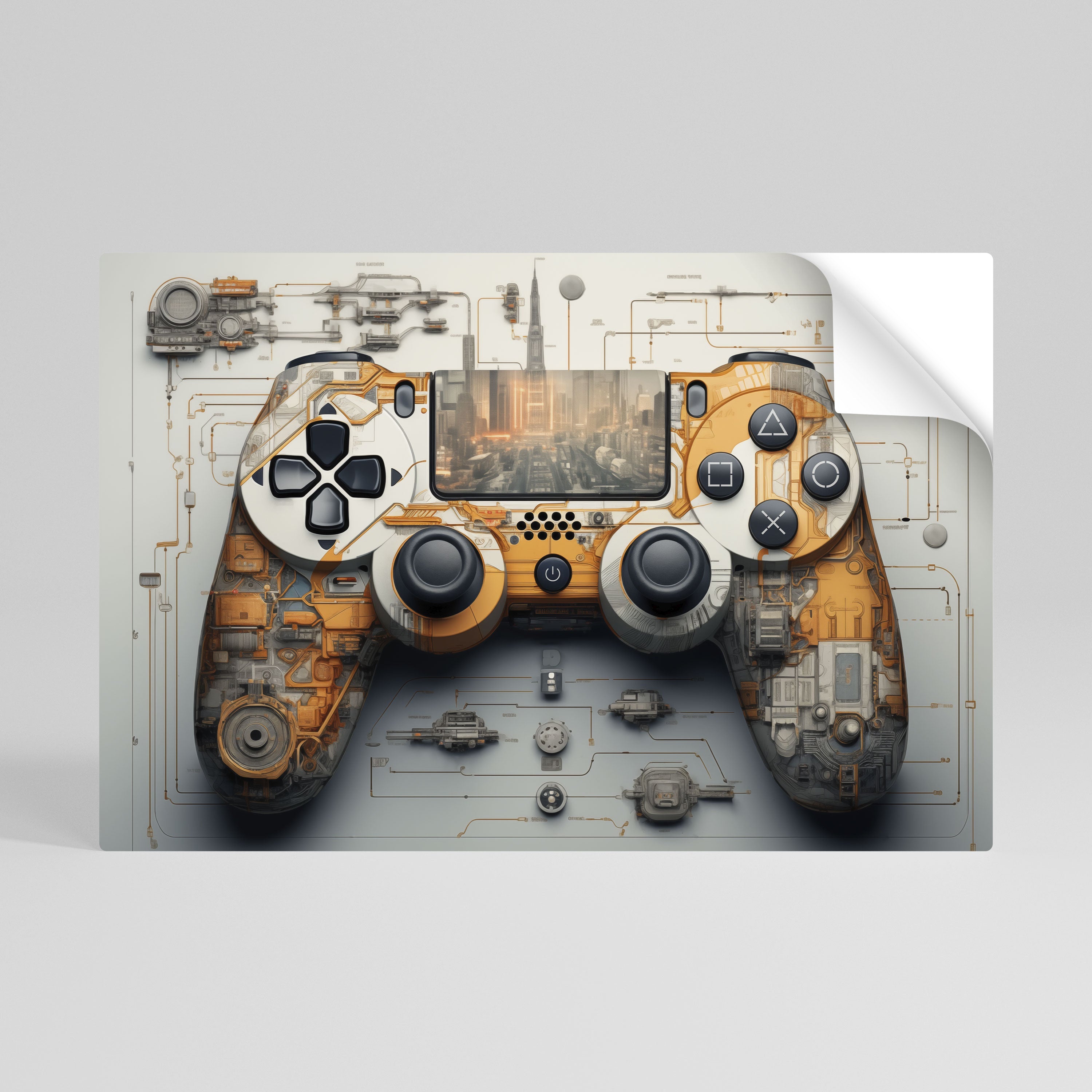 CYBER CHRONICLES PAD Poster Horizontal Autocolante