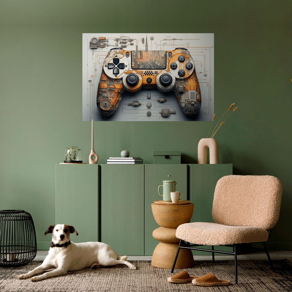 CYBER CHRONICLES PAD Peel and Stick Horizontal Poster