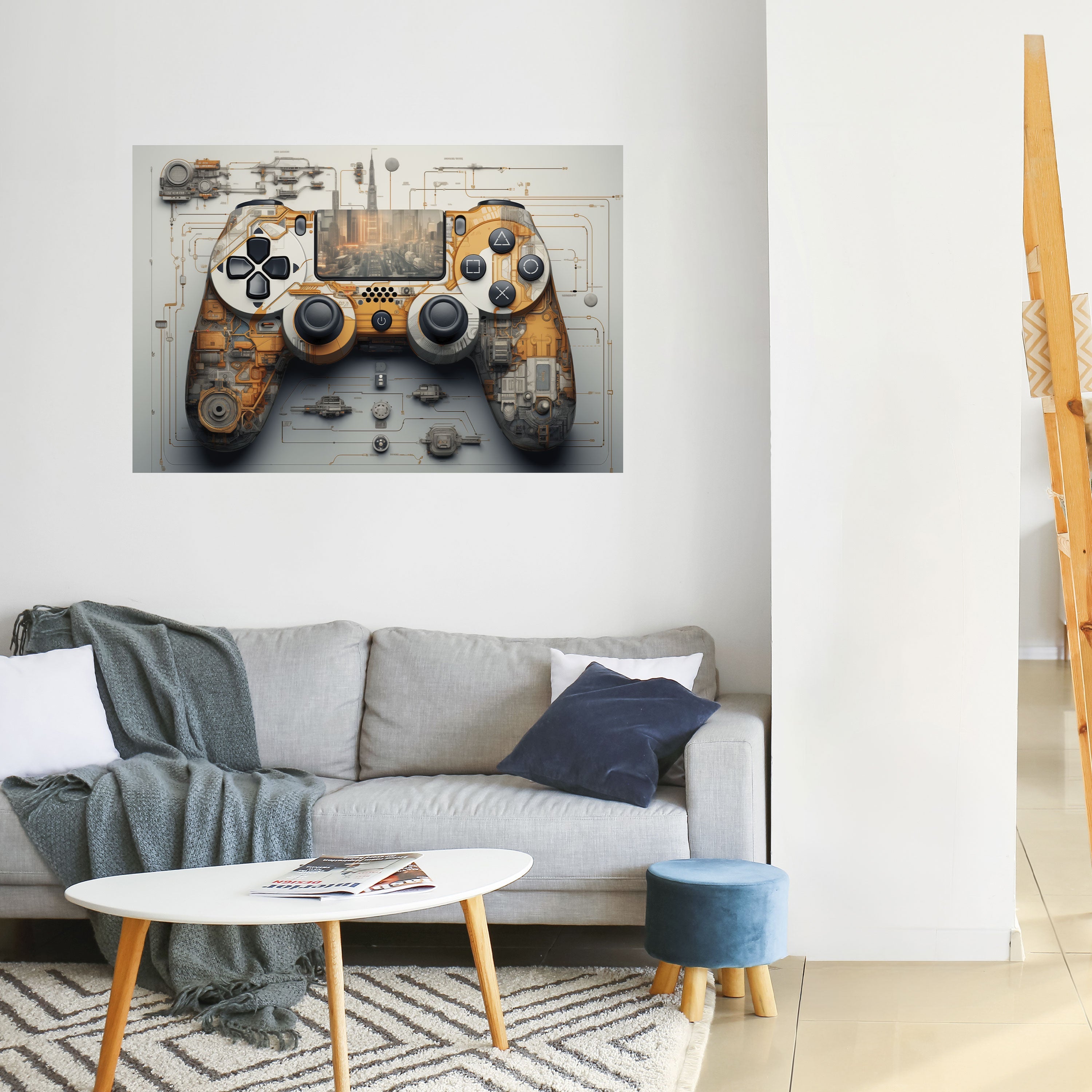 CYBER CHRONICLES PAD Peel and Stick Horizontal Poster