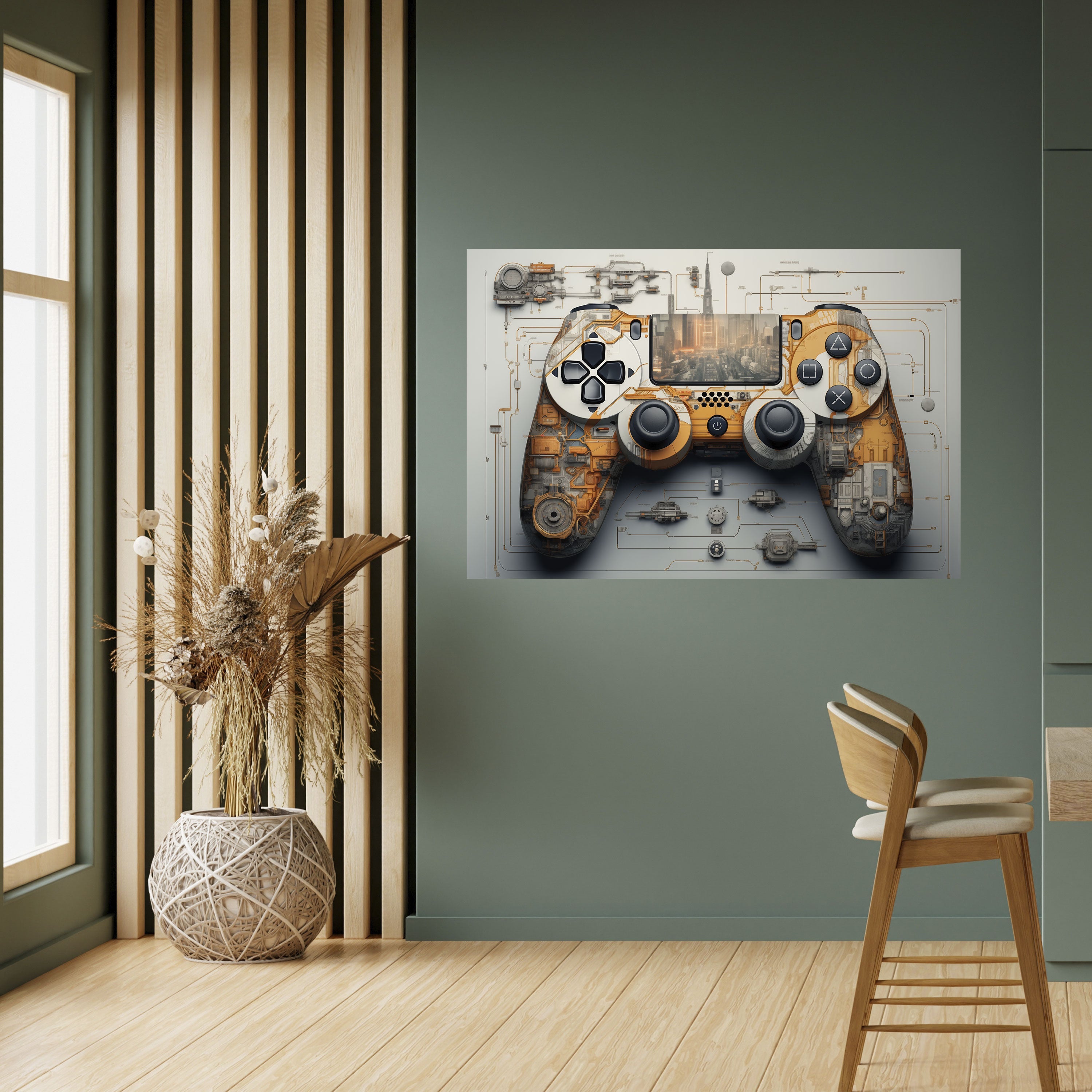 CYBER CHRONICLES PAD Peel and Stick Horizontal Poster