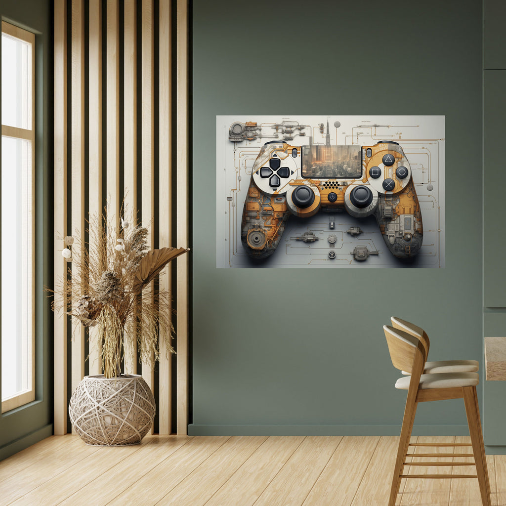 CYBER CHRONICLES PAD Peel and Stick Horizontal Poster