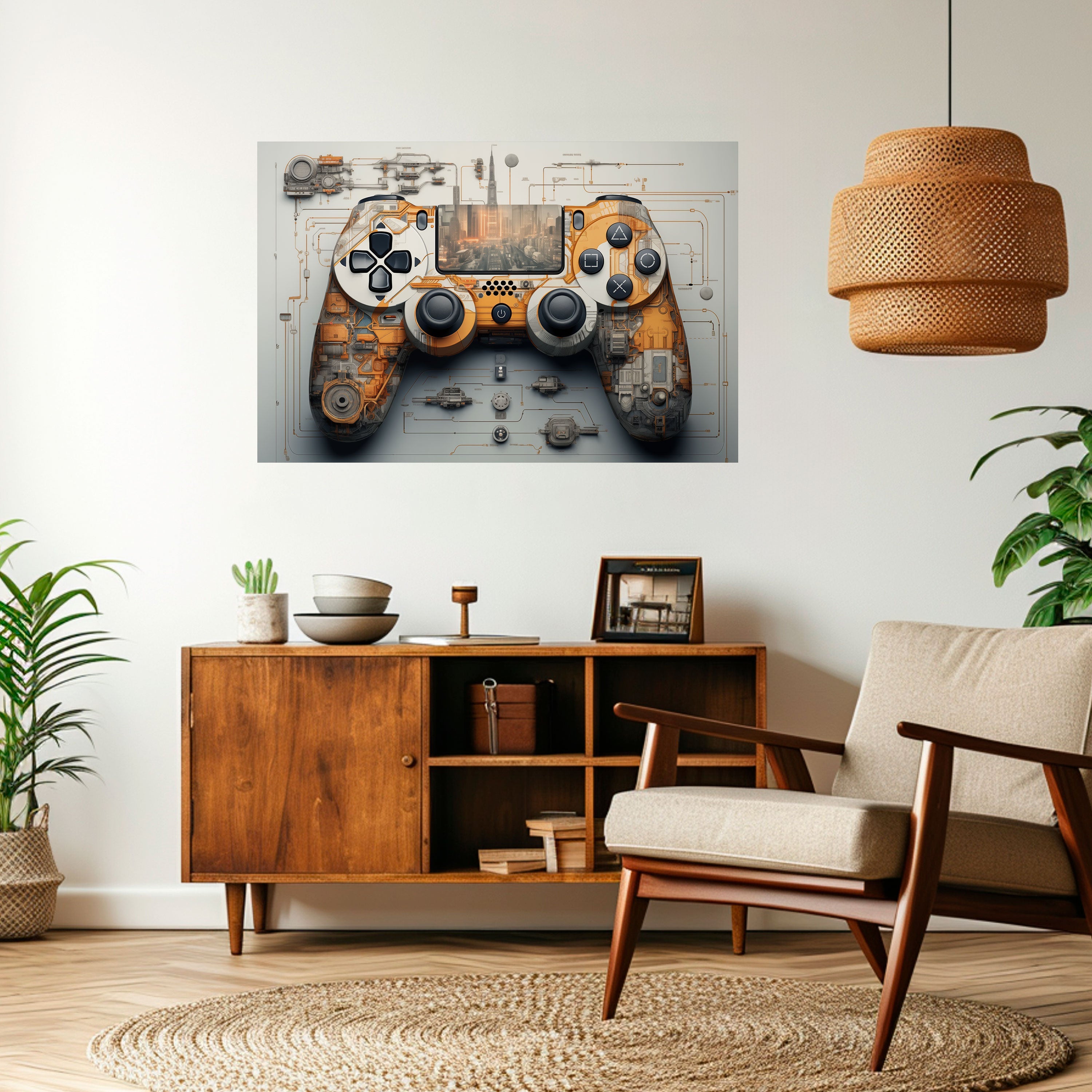 CYBER CHRONICLES PAD Poster Horizontal Autocolante