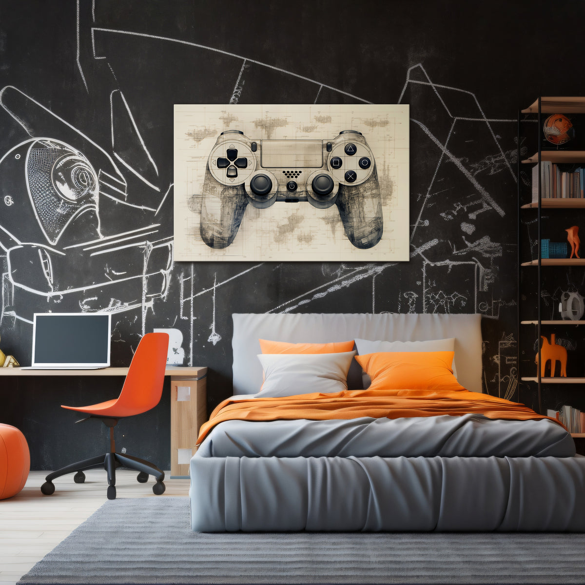 QUANTUM QUEST PAD Horizontal Canvas Print