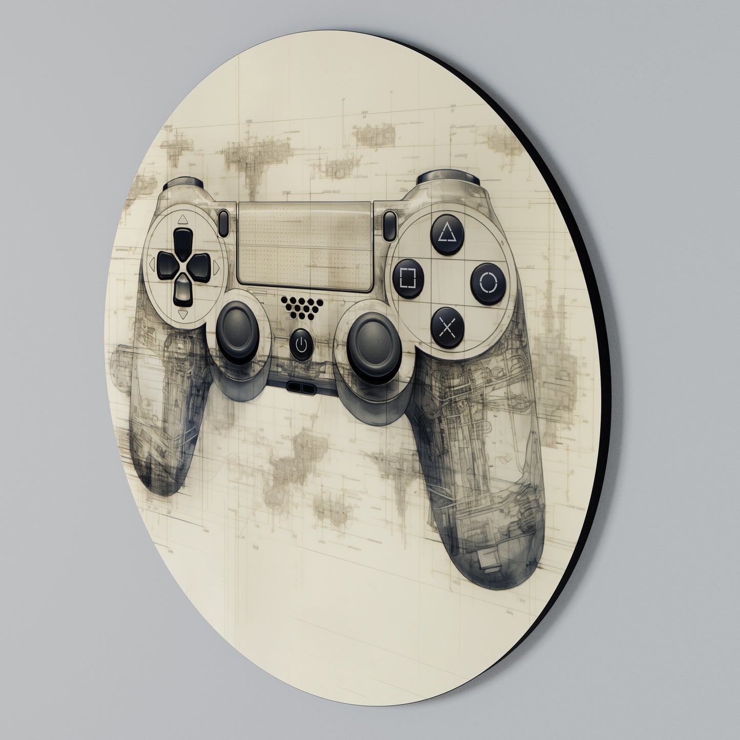 QUANTUM QUEST PAD Arte de Parede Redonda