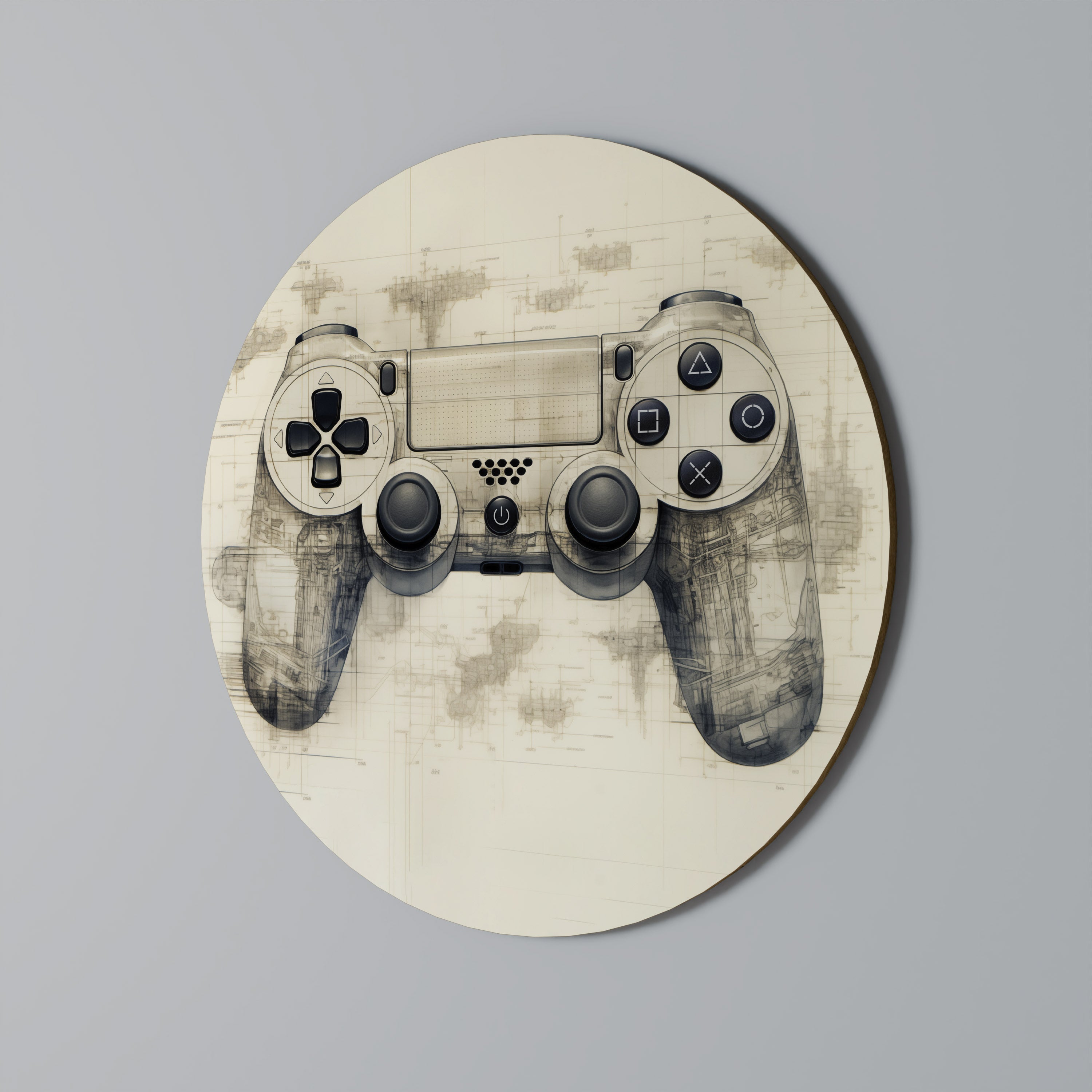 QUANTUM QUEST PAD Quadro Redondo Decorativo