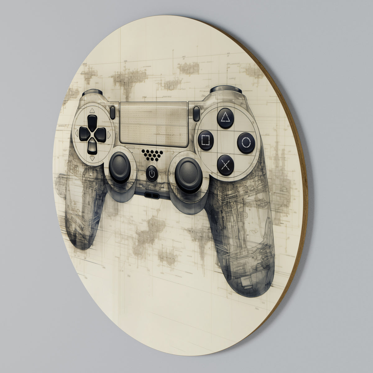 QUANTUM QUEST PAD Arte de Parede Redonda