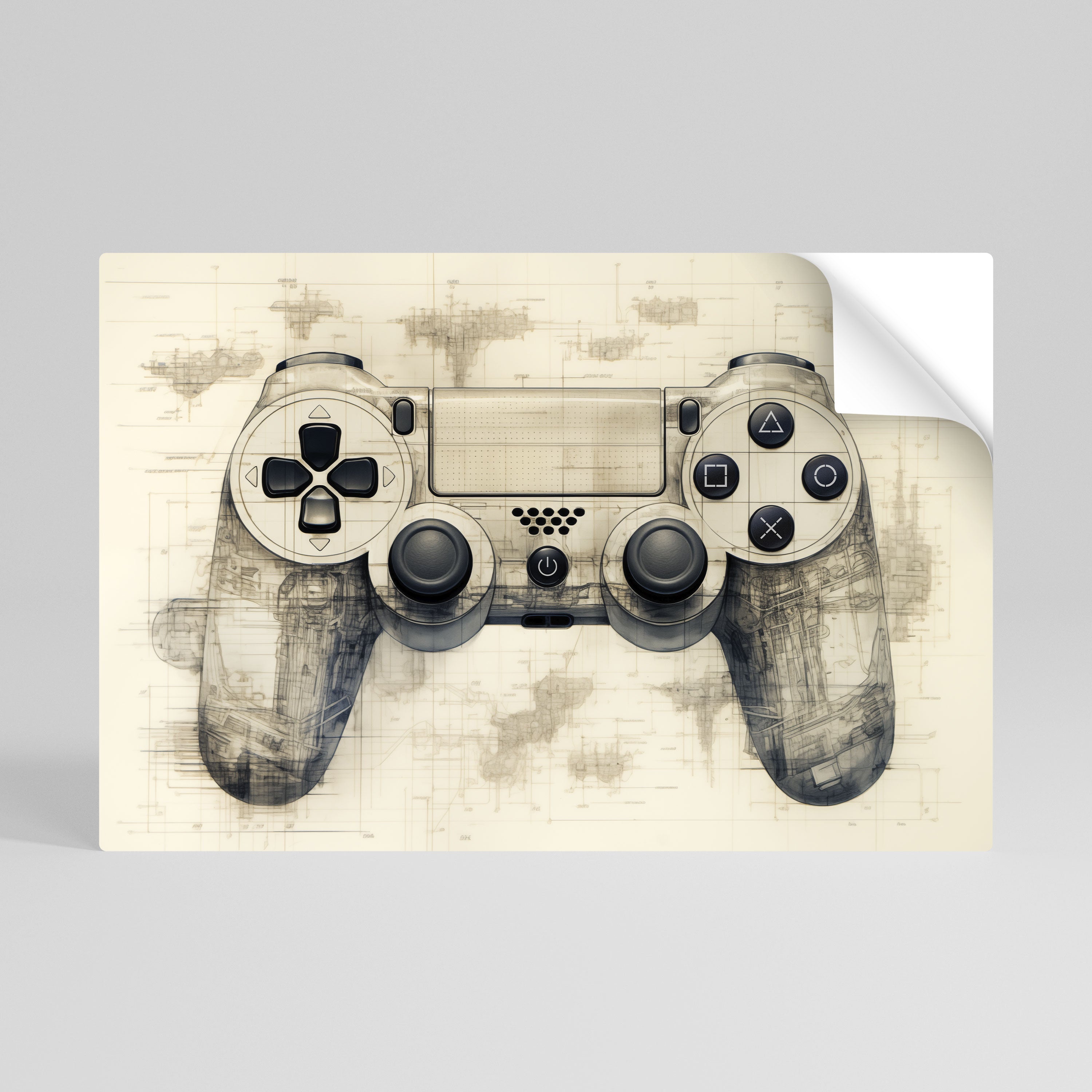 QUANTUM QUEST PAD Poster Horizontal Autocolante