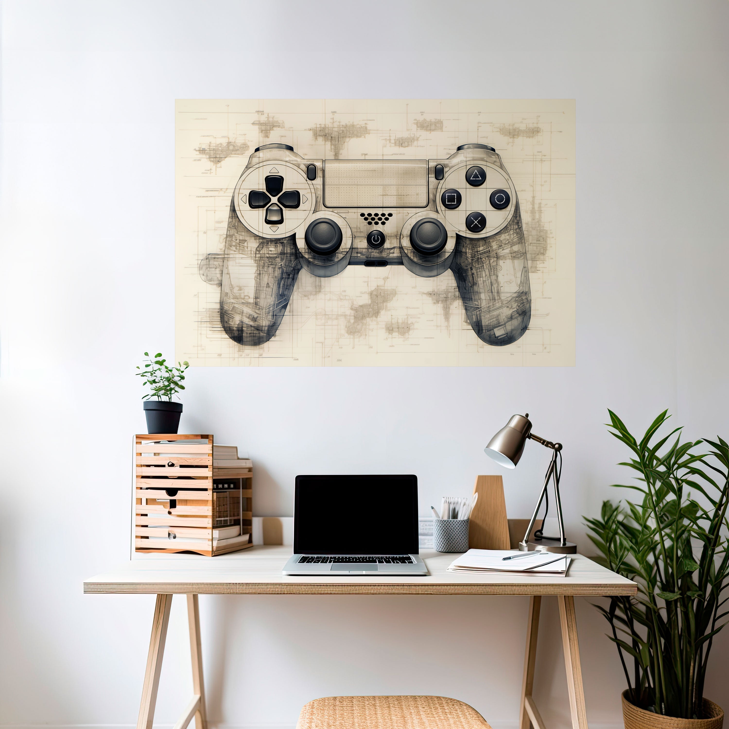 QUANTUM QUEST PAD Poster Horizontal Autocolante