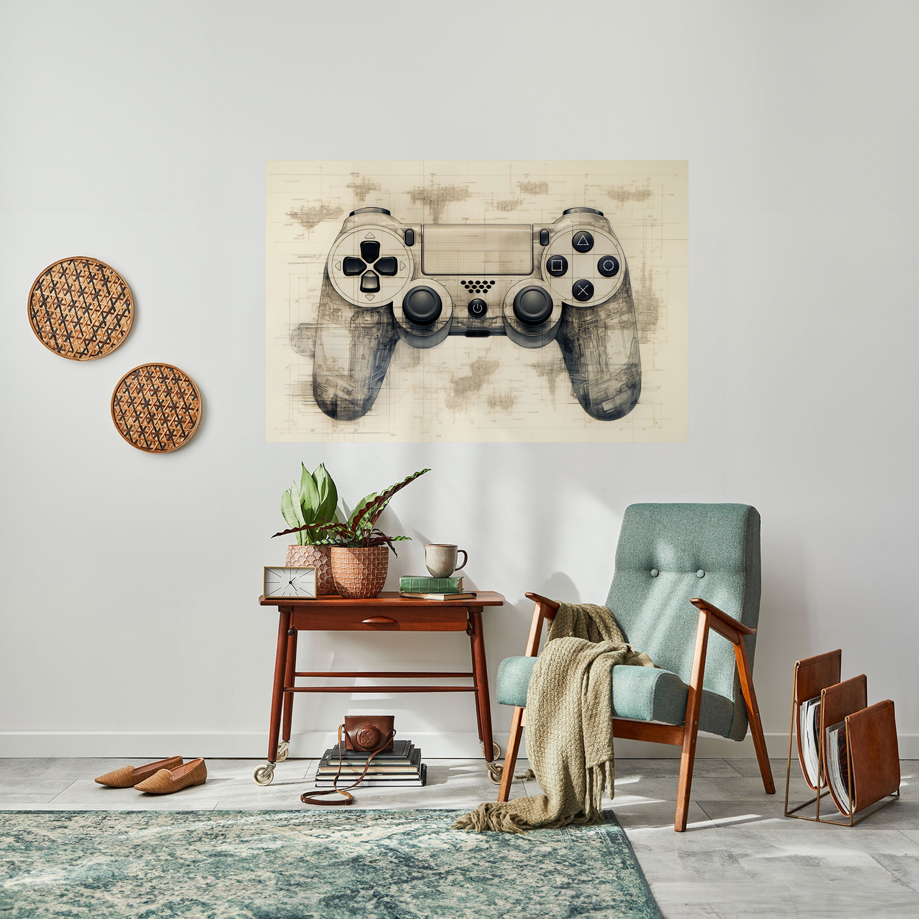 QUANTUM QUEST PAD Poster Horizontal Autocolante