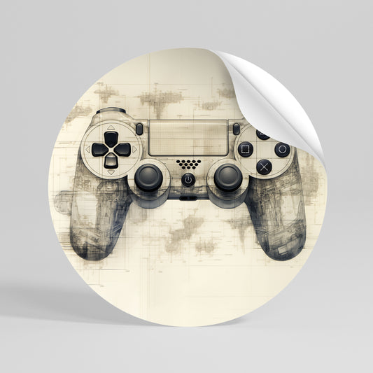QUANTUM QUEST PAD Autocolante Redondo Removível