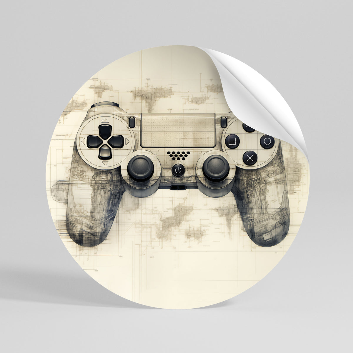 QUANTUM QUEST PAD Autocolante Redondo Removível