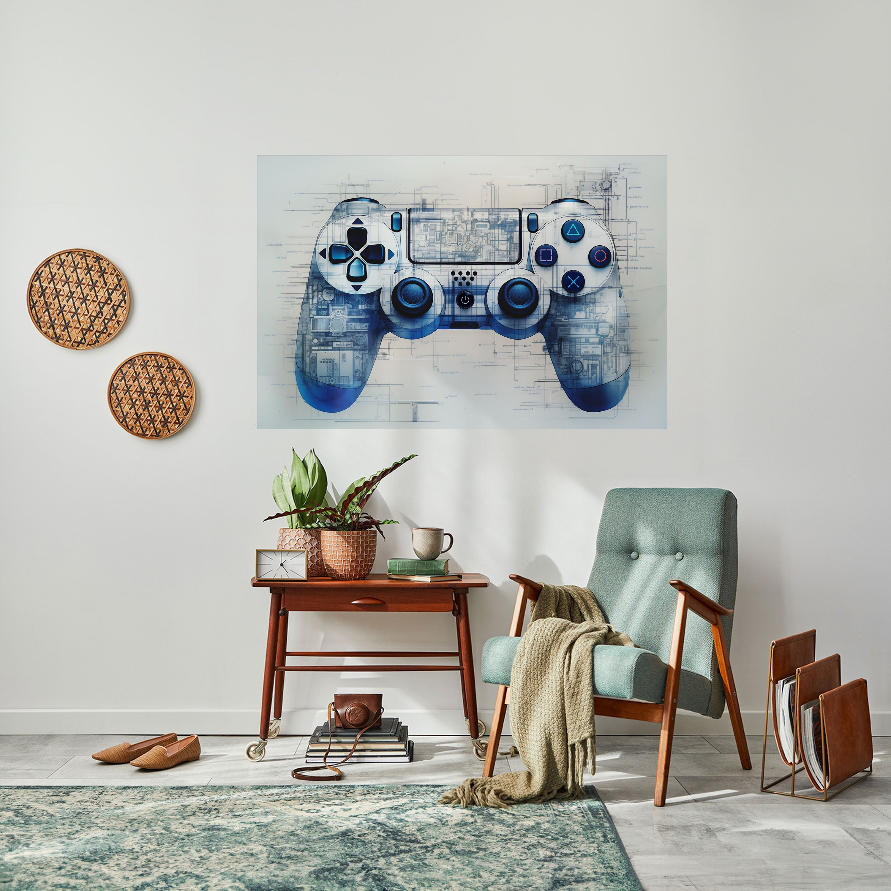 CYBER SCAPE PAD Poster Horizontal Autocolante