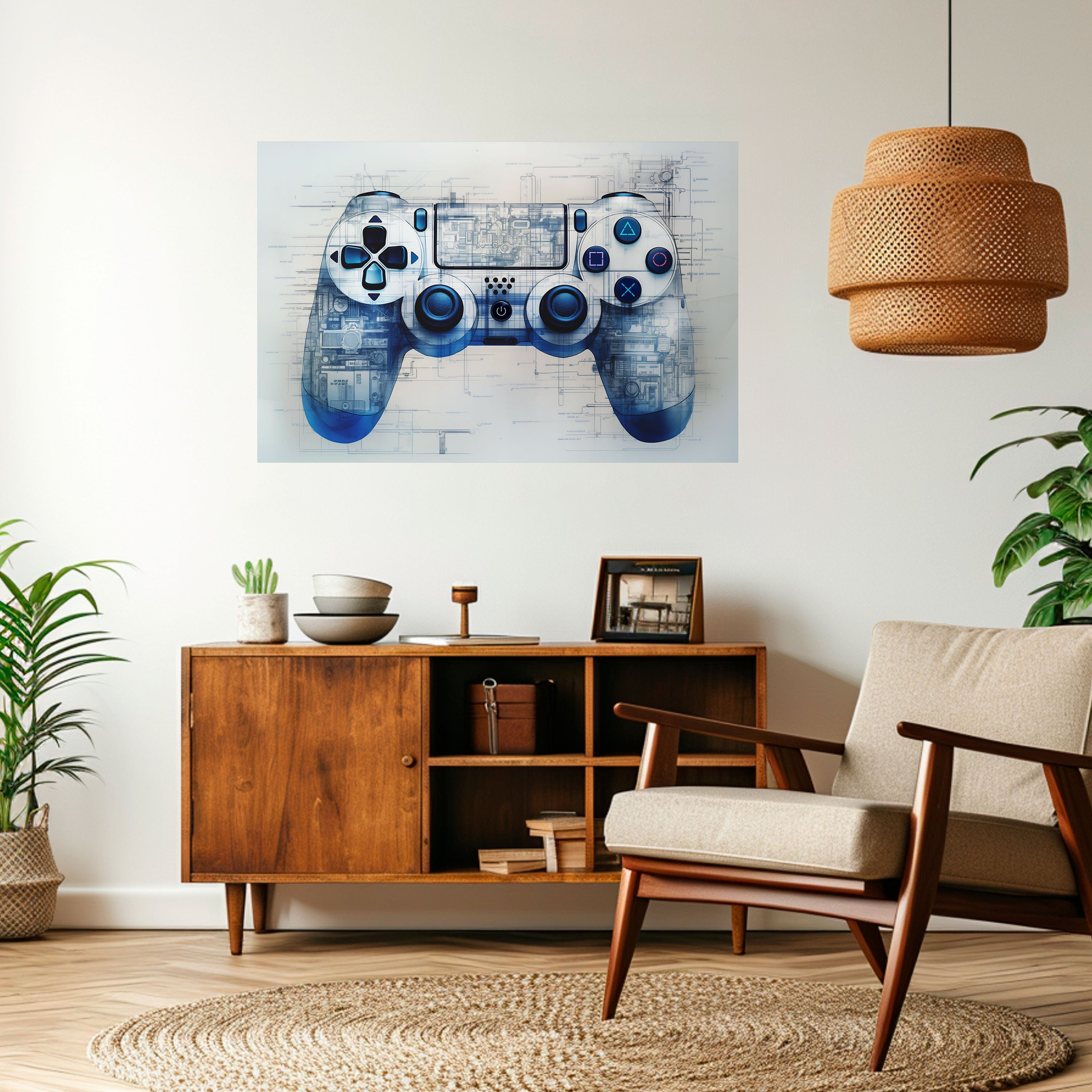 CYBER SCAPE PAD Poster Horizontal Autocolante