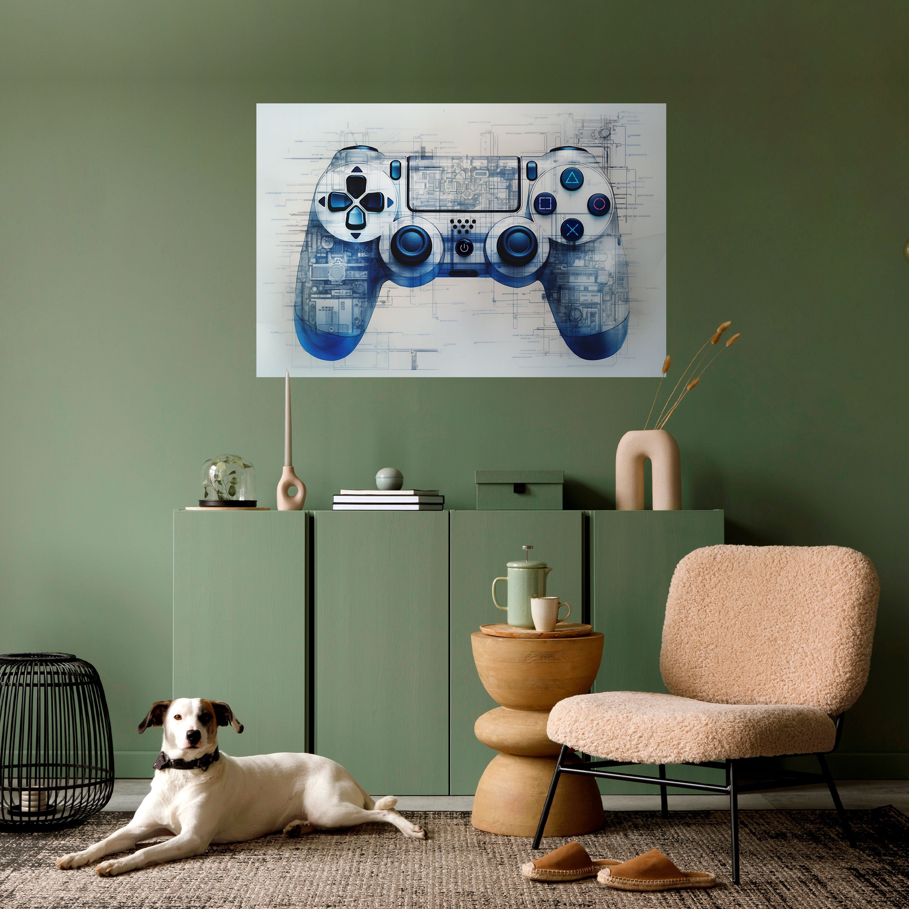 CYBER SCAPE PAD Poster Horizontal Autocolante