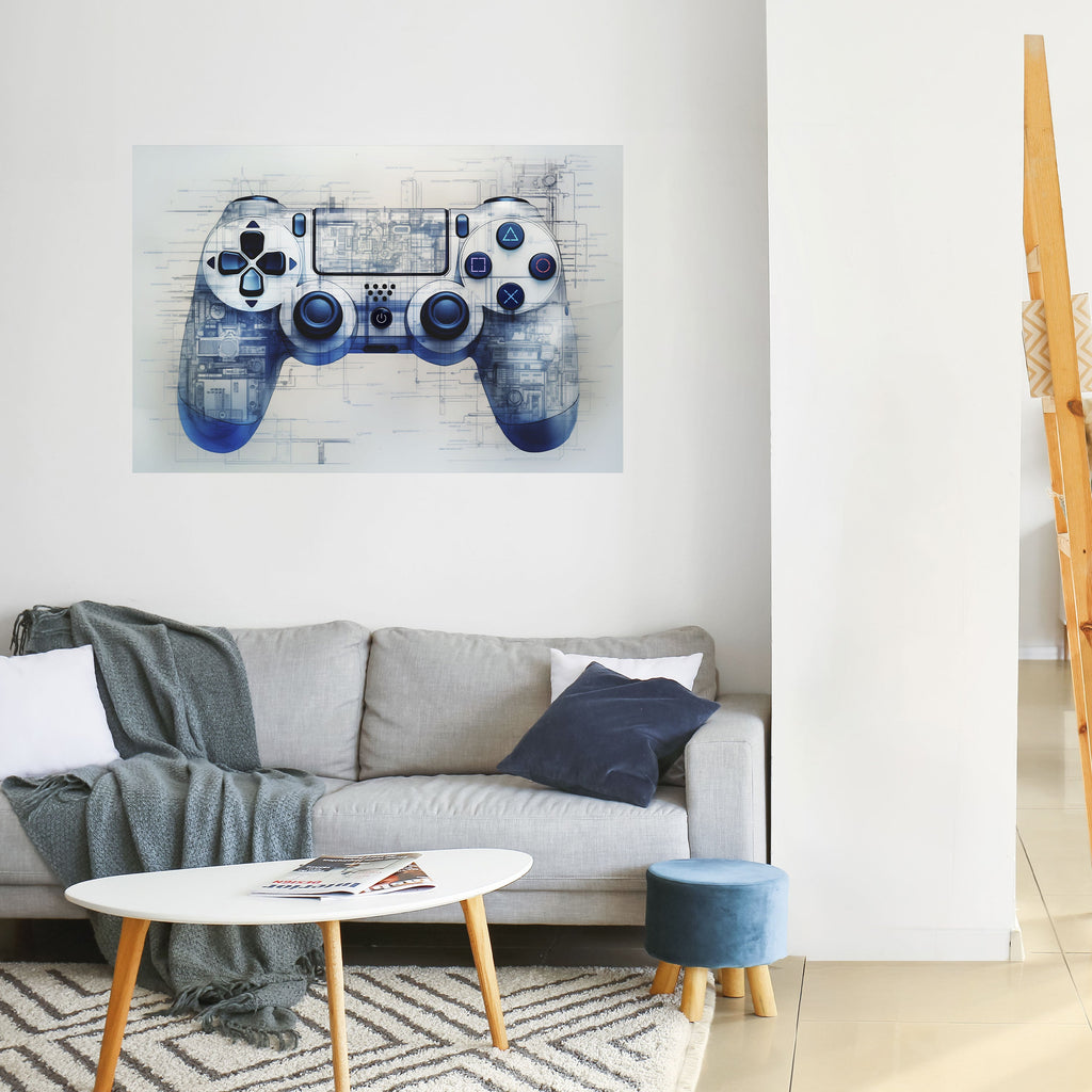 CYBER SCAPE PAD Poster Horizontal Autocolante