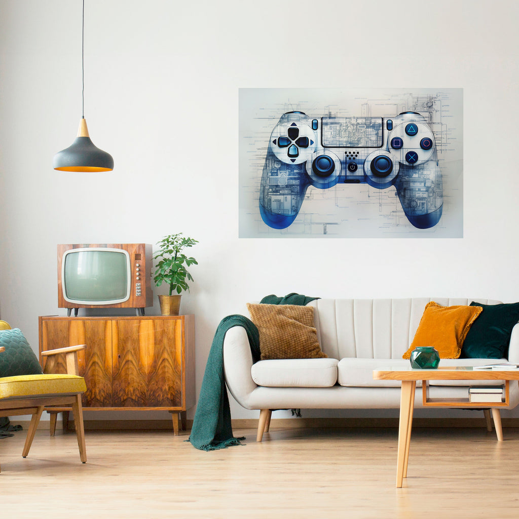 CYBER SCAPE PAD Poster Horizontal Autocolante