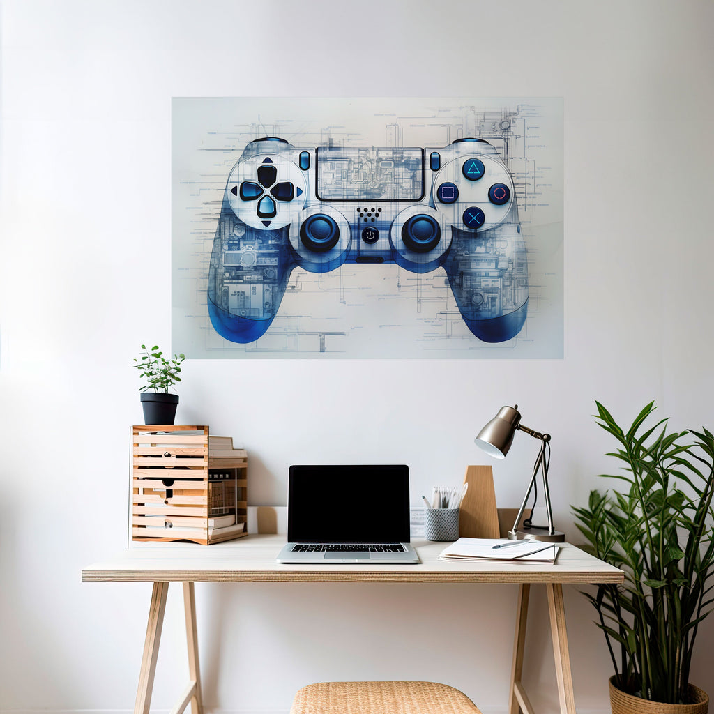 CYBER SCAPE PAD Poster Horizontal Autocolante