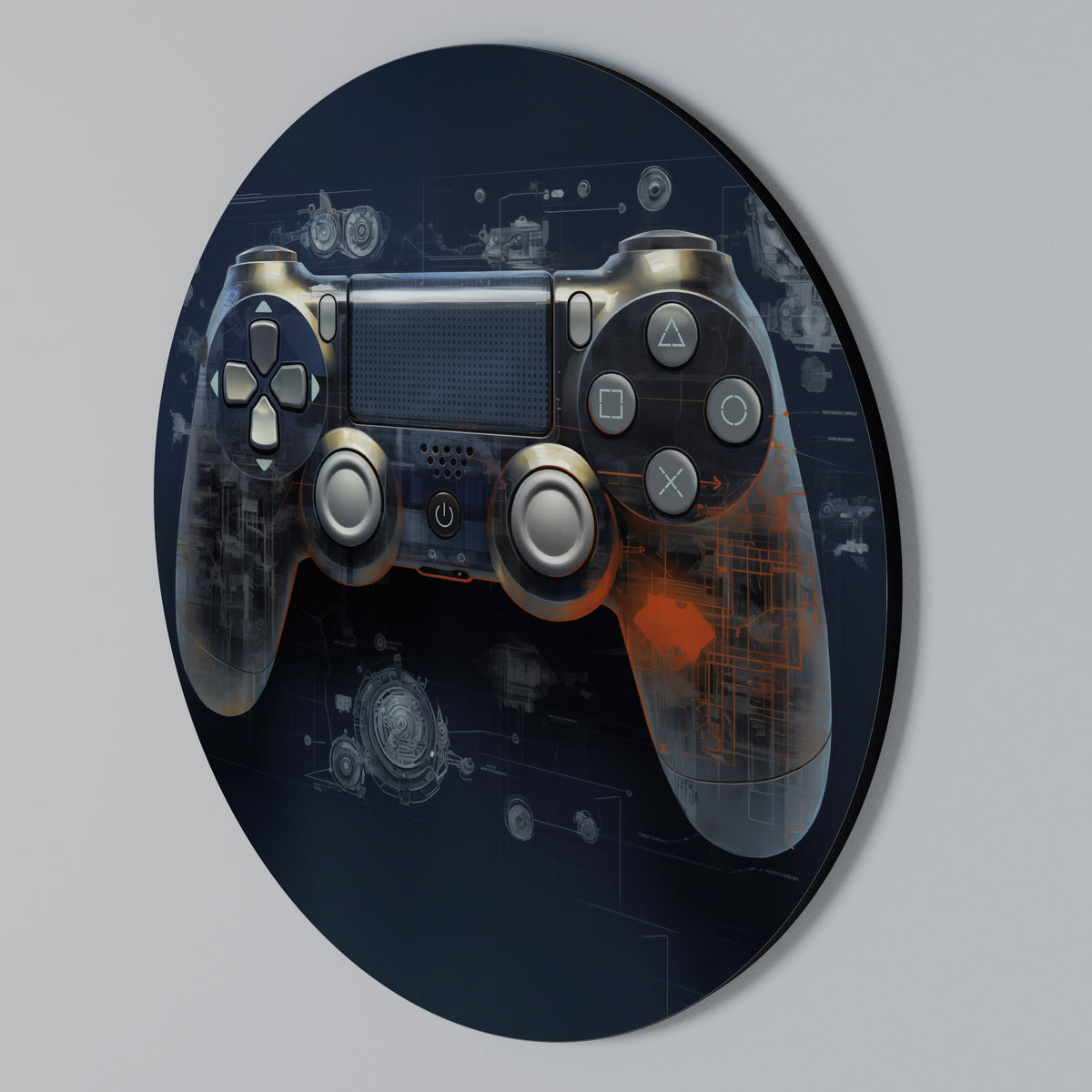 VIRTUAL VELOCITY PAD Arte de Parede Redonda