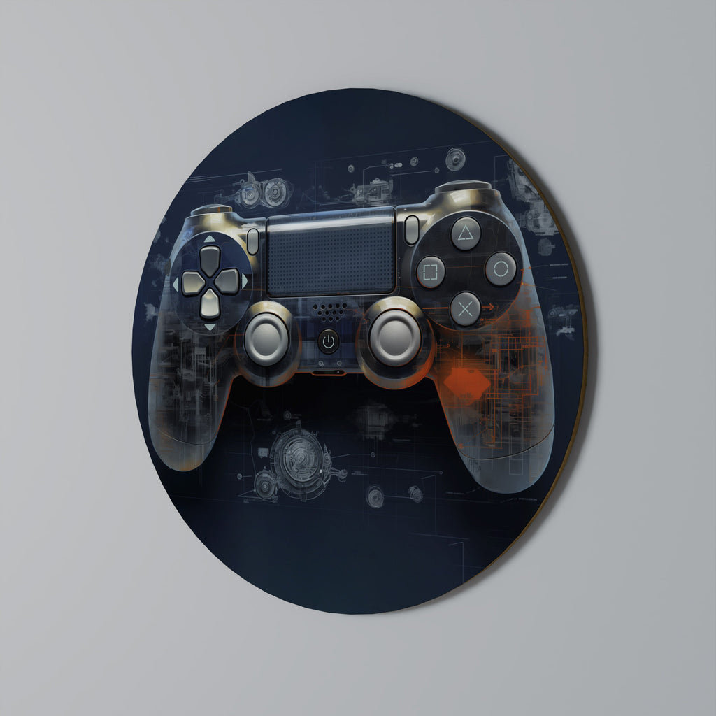 VIRTUAL VELOCITY PAD Round Wall Art