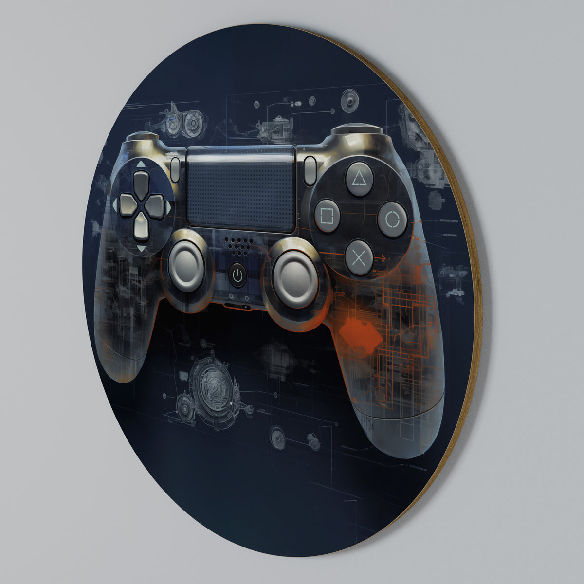 VIRTUAL VELOCITY PAD Arte de Parede Redonda