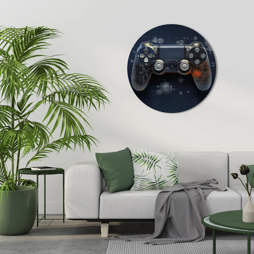 VIRTUAL VELOCITY PAD Round Wall Art