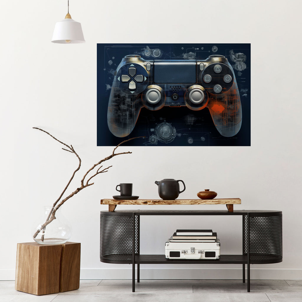 VIRTUAL VELOCITY PAD Poster Horizontal Autocolante