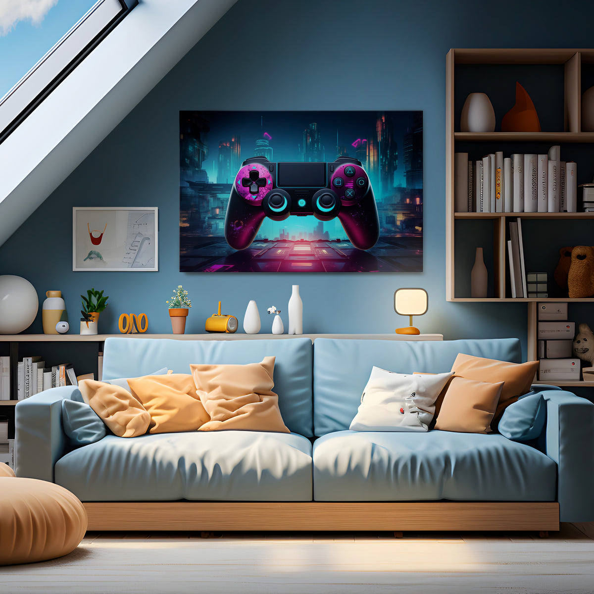 SYNTHWAVE PAD Horizontal Canvas Print