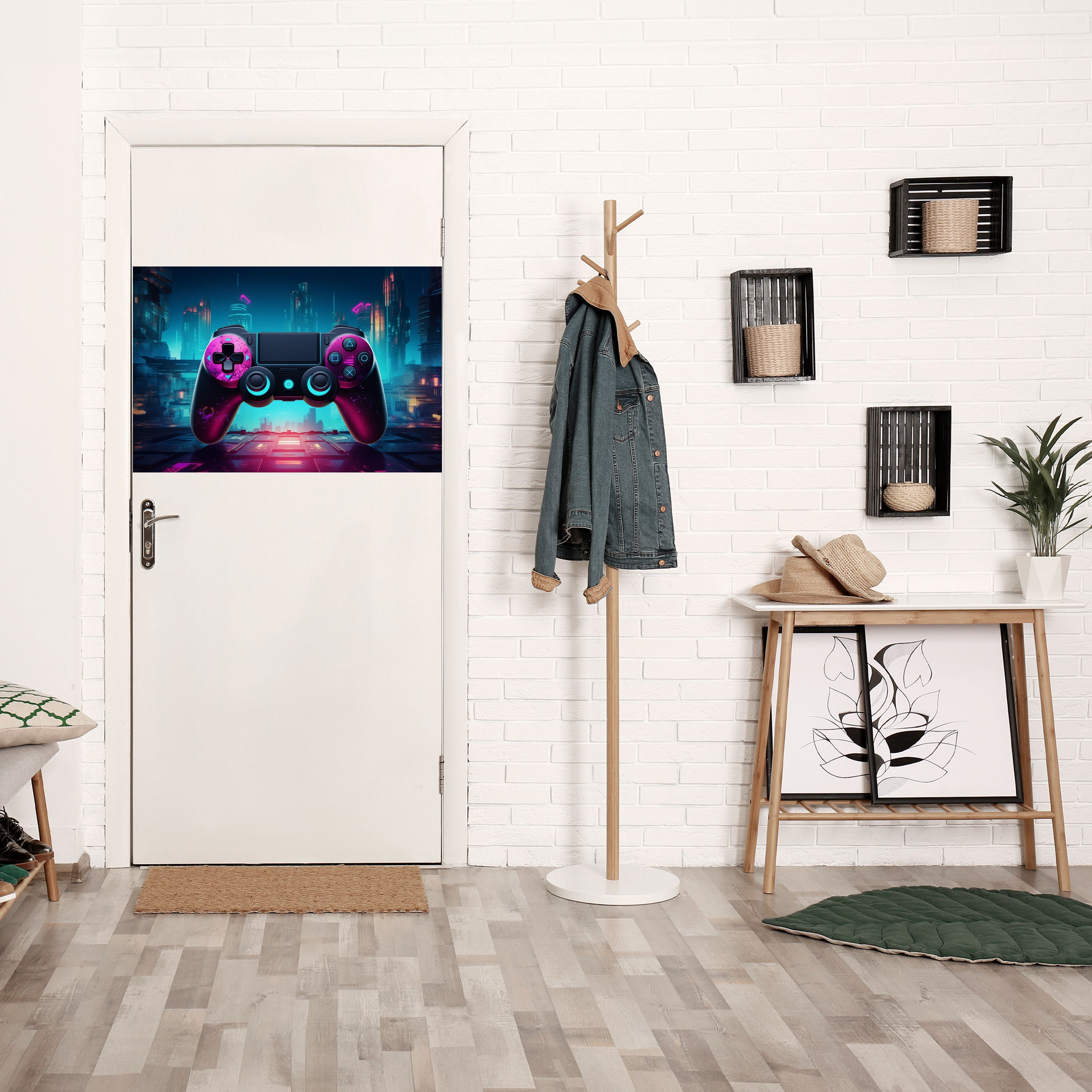 SYNTHWAVE PAD Poster Horizontal Autocolante