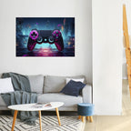 SYNTHWAVE PAD Poster Horizontal Autocolante