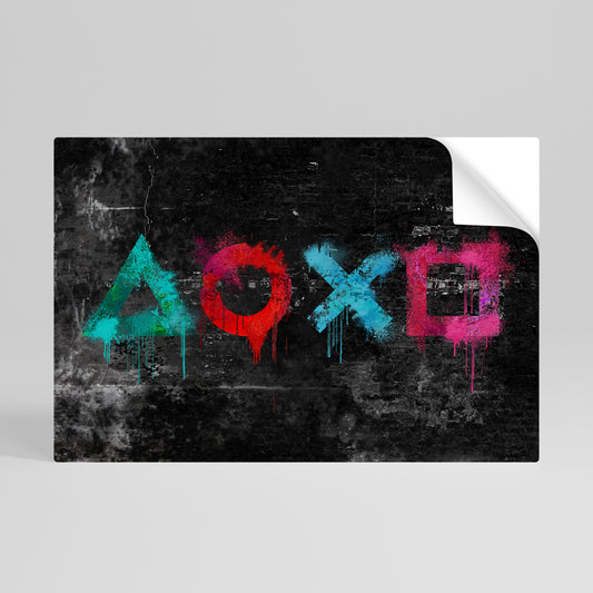 GAMER OUTLAWS Póster Autocolante Horizontal
